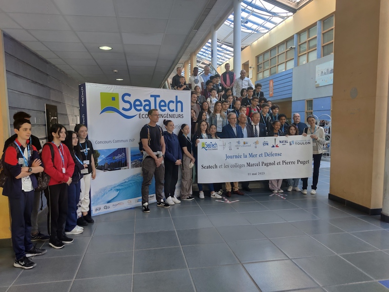 SeaTech accueille des collégiens de 4ème pour sa Journée de la Mer et de la Défense 